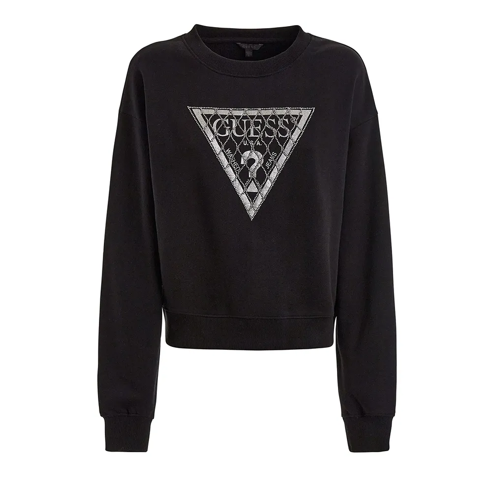   GUESS Guess Crystal Mesh Pullover Zwart KL